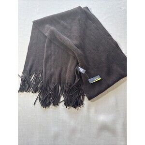 NWT Rikka Brown Fringed Super Cozy Soft Scarf